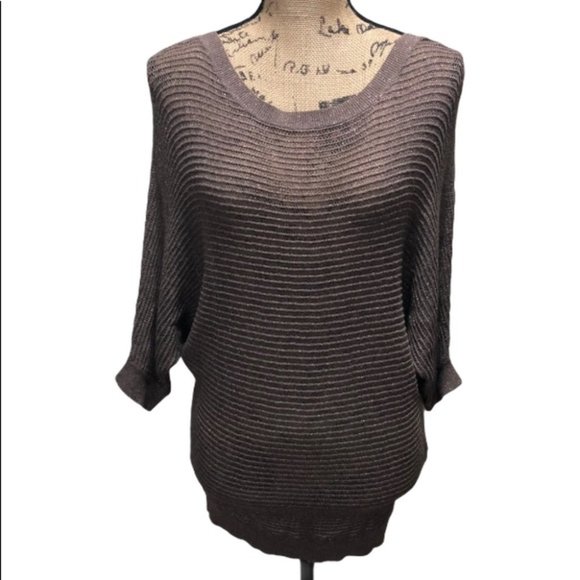 {Express} Mesh Dolman Sleeve Knit Sweater - Picture 2 of 8